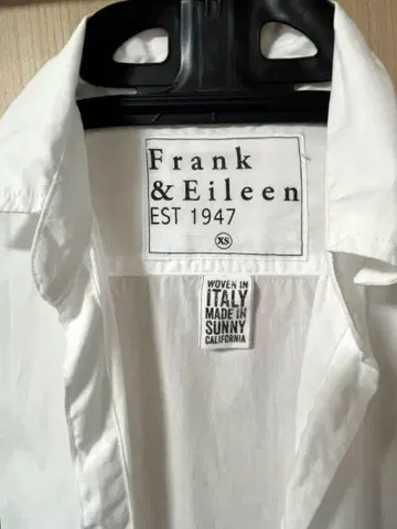 Frank & Eileen 프랭크&일리 화이트 긴팔 셔츠 XS