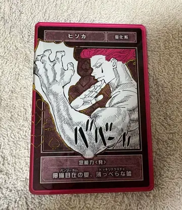 HUNTER x HUNTER 히소카 스탯 카드
