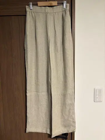 베이지 와이드 팬츠