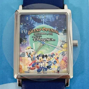 도쿄디즈니씨 그랜드 오프닝 손목시계 2001 스퀘어
