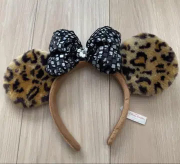 Disney 미니 머리띠 레오파드 무늬