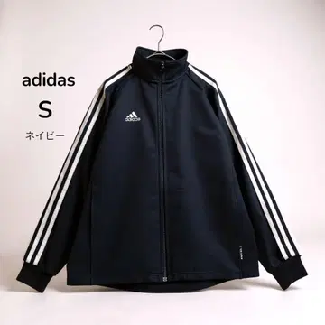 adidas 저리 트랙 자켓 네이비 S 자수 로고 3 라인