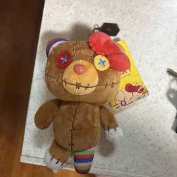 USJ 한정판 헬로키티 x 차키 콜라보 봉제 인형 타이니 참