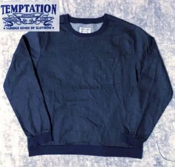TEMPTATION 템테이션 인디고 염색 긴팔 풀오버 셔츠