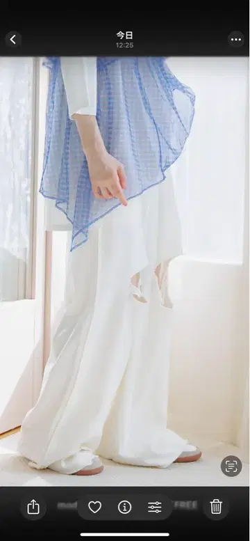 니코앤드 셀프 컷 맨투맨 와이드 팬츠