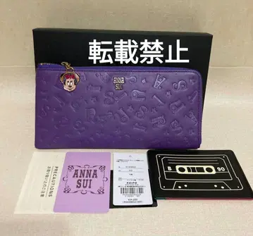 ANNA SUI 장지갑 패스 케이스 포함 디즈니 Disney DISCO!