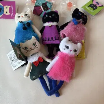 칼디 새상품 흐물흐물 고양이 5체 세트 할로윈