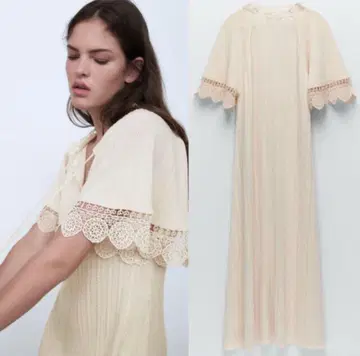 ZARA*기피르 레이스 니트 원피스 새상품급
