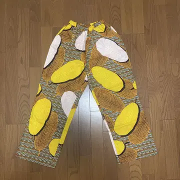 아프리카 천 핸드메이드 와이드 팬츠