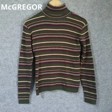 McGREGOR 스트라이프 터틀넥 스웨터