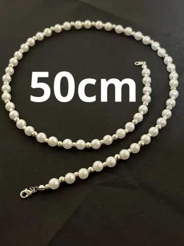 펄 목걸이 약 50cm