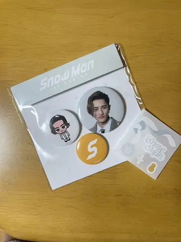 덤 포함 SnowMan 한국 팝업 캔뱃지 세트 데코씰 이와모토 히카루