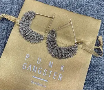 펑크 갱스터 / PUNK GANGSTER 체인 후프 귀걸이 새상품급