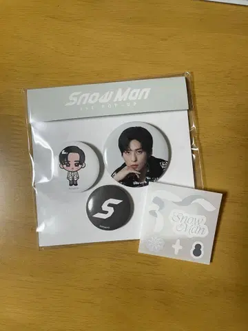 덤 포함 SnowMan 한국 팝업 캔뱃지 세트 데코씰 메구로 렌