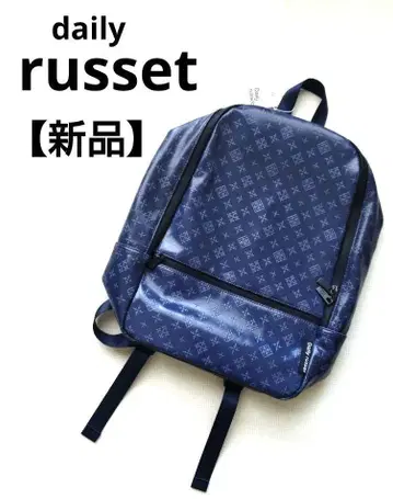 [ 새상품 ] daily russet 데일리 러셋 백팩 엠보싱 네이비