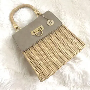 herlipto Vegan Leather-Trimmed Mini Tote