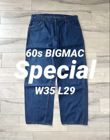다크 네이비/새상품급 60s BIGMAC 빈티지 페인터 팬츠