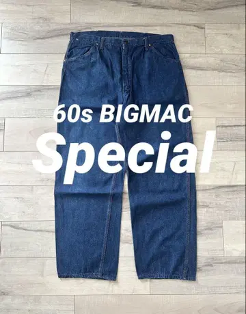 다크 네이비/새상품급 60s BIGMAC 빈티지 페인터 팬츠