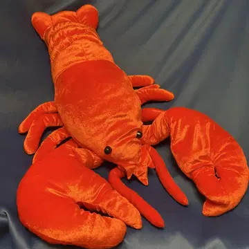 흐물흐물 랍스터 샤이니 오렌지 울트라 BIG 봉제 인형 새우 새상품