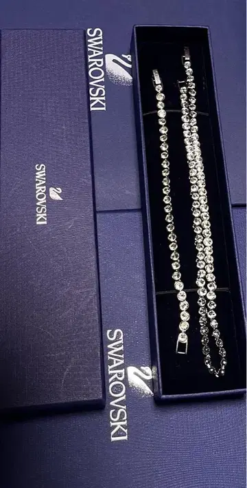 SWAROVSKI 스와로브스키 크리스탈 테니스 팔찌 목걸이