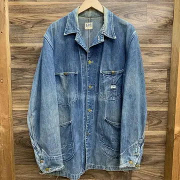 중고 70s Lee 91-J 데님 커버올 자켓 USA제