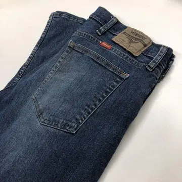 랭글러 W34L32 스트레이트 데님 인디고 블루 남성용 M