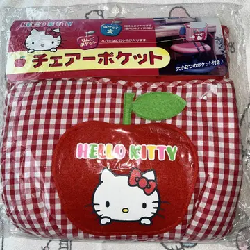 산리오 헬로키티 체어 포켓 등받이 쿠션 헤이세이 레트로