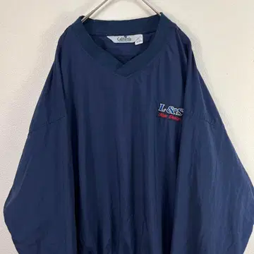 USA제 90s california 나일론 풀오버 자수 기업계