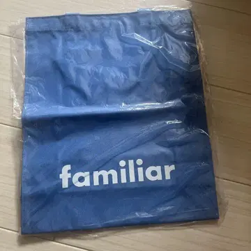 familiar 파란색 토트백