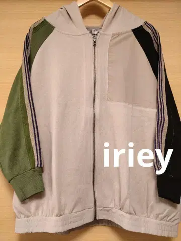 iriey 분또 트랙 리메이크풍 지퍼 후드티 F