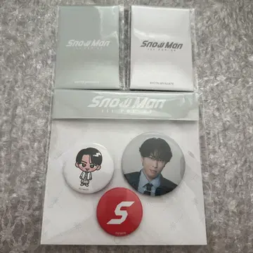 Snow Man 미야타테 료타 팝업 포토 카드 캔뱃지 세트