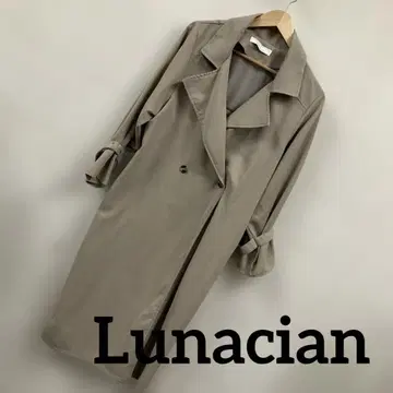 [ Lunacian ] 백 튤 트렌치코트 M #2198