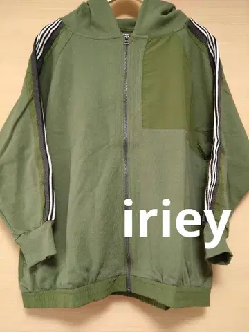 iriey 분또 트랙 리메이크풍 지퍼 후드티 F