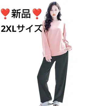 귀엽고 따뜻한 룸웨어 파자마 홈웨어 여성용 상하의 세트
