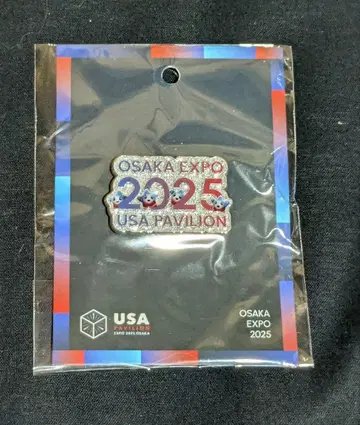 오사카 만박 EXPO USA 미국관 핀 배지 2025 스파크