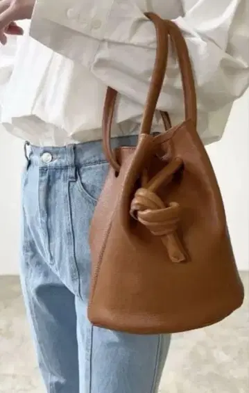 [ Made in Japan ] Lian 2WAY 가죽 복조리 핸드백