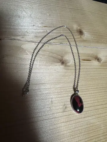 used 실버 스톤 목걸이