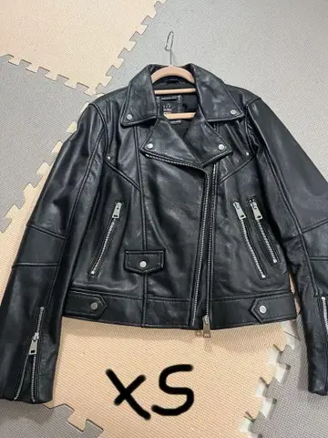 ZARA TRF 가죽 라이더 자켓 천연 가죽 레어