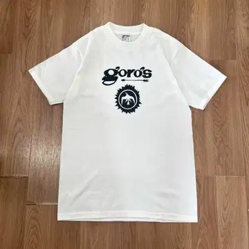 새상품 90년대 90's goro's 고로즈 티셔츠 화이트 M 초기