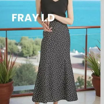FRAY I.D 프레이 아이디 도트 무늬 플레어 사이즈 0 허리밴딩