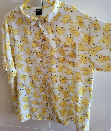 포켓몬스터 피카츄 올 패턴 반팔 셔츠