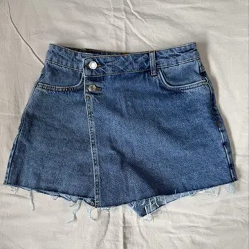ZARA 데님 스커트 팬츠 블루