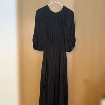 emmi 벌룬 소매 롱 드레스
