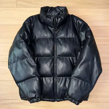 GU 가죽 다운 자켓 M