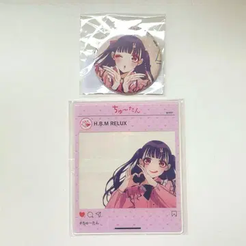 HoneyWorks 츄-탄 나카무라 치즈루 HBMR 콜라보 카드 캔뱃지