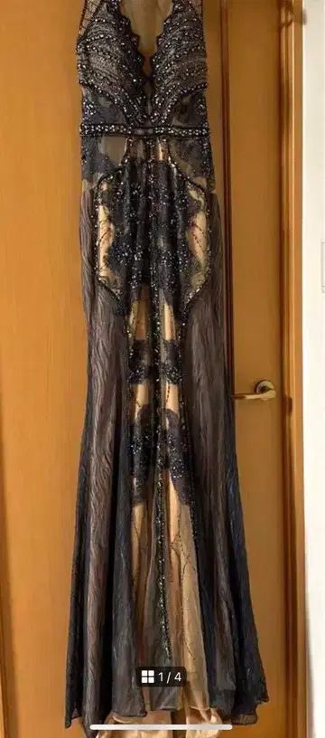 JOVANI 비쥬 롱 드레스