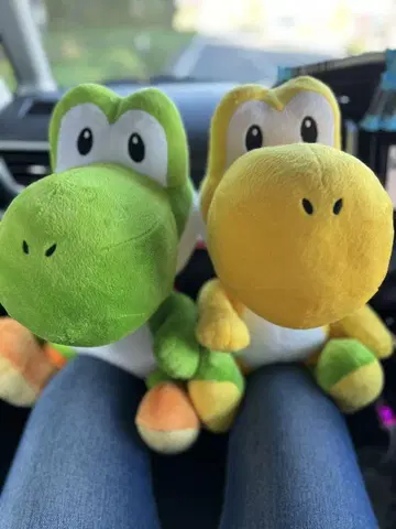 요시 봉제 인형 그린과 옐로우 컬러 30cm