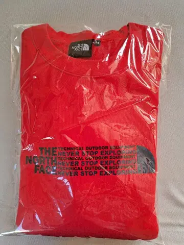THE NORTH FACE 레드 M 트레이닝복