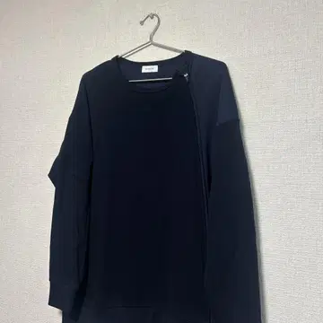 대인기 디자인 en route 맨투맨 사이드 지퍼 롱 T L