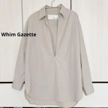 Whim Gazette 윔 가젯 스키퍼 셔츠 베이지 F